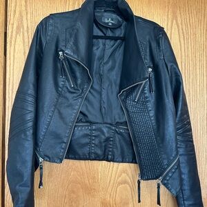 Black Faux Leather Jacket